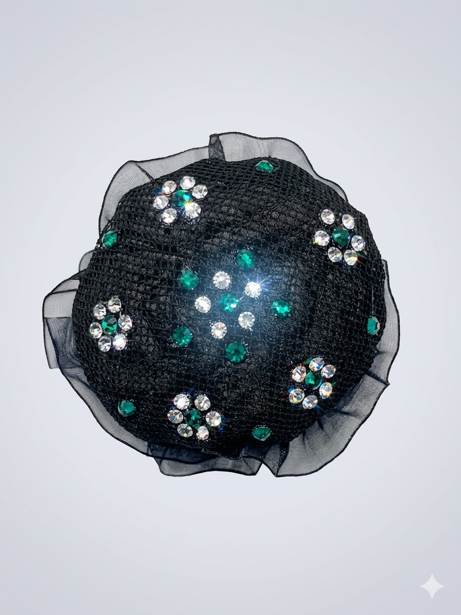 Filet Chignon Personnalisé avec Strass – Élégance et Maintien pour Dressage